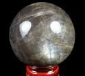 Polished Black Moonstone Sphere - Madagascar #78947-1